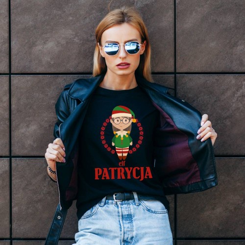 Koszulka Damska Elf Z Własnym Imieniem
