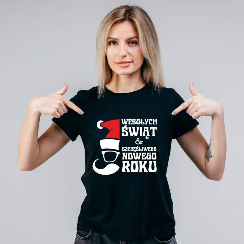 Koszulka Damska T-Shirt Wesołych Świąt
