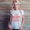 Koszulka Damska T-Shirt Merry Christmas