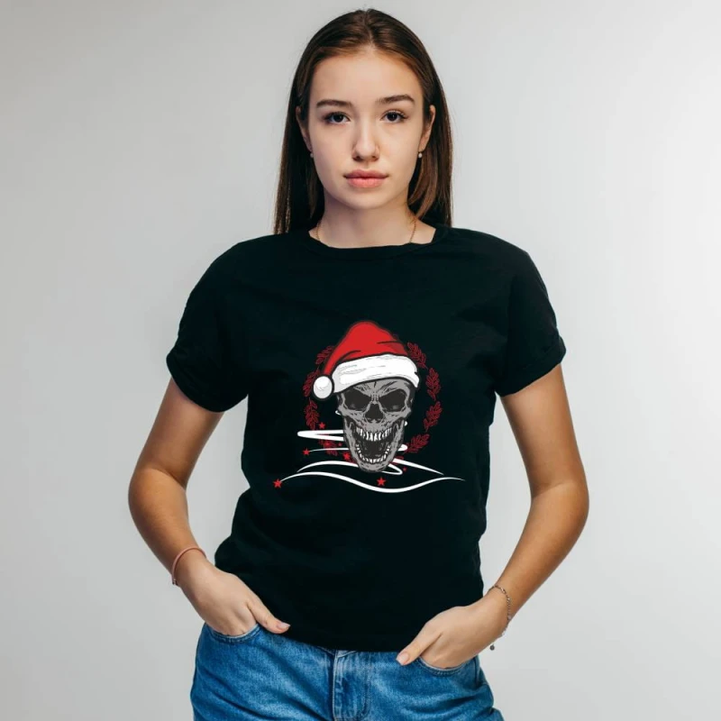 Koszulka Damska T-Shirt Świąteczna