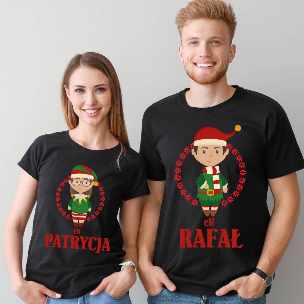 Zestaw Świątecznych Koszulek Dla Pary