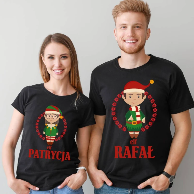 Zestaw Świątecznych Koszulek Dla Pary