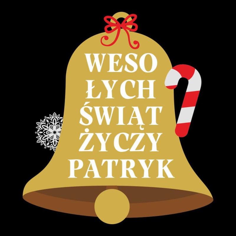 Koszulka Męska T-Shirt Wesołych Świąt Z Imieniem