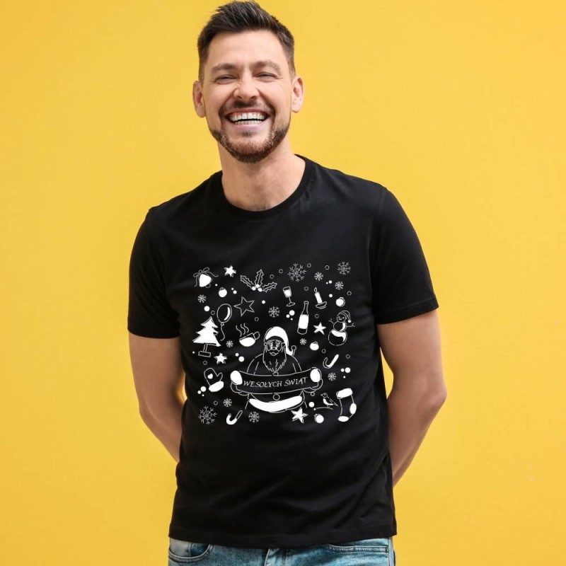 Koszulka Męska T-Shirt Wesołych Świąt