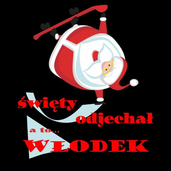 Koszulka Męska T-Shirt Święty Odjechał + imię