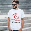 Koszulka Męska T-Shirt Święty Odjechał + imię