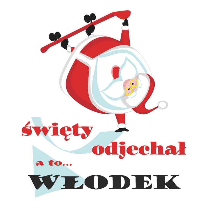 Koszulka Męska T-Shirt Święty Odjechał + imię