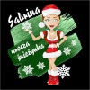 Koszulka Damska T-Shirt Urocza Śnieżynka + imię