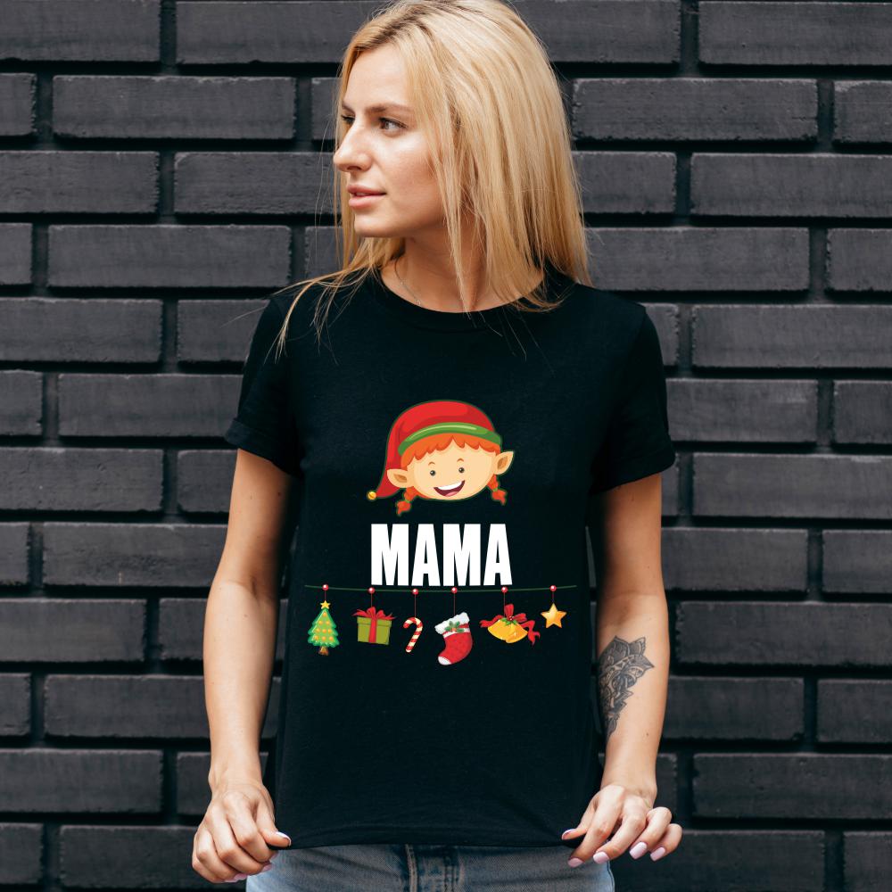 Koszulka Damska T-Shirt Mama Mikołajkowa