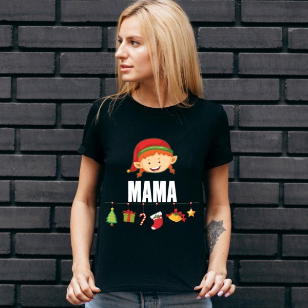 Koszulka Damska T-Shirt Mama Mikołajkowa