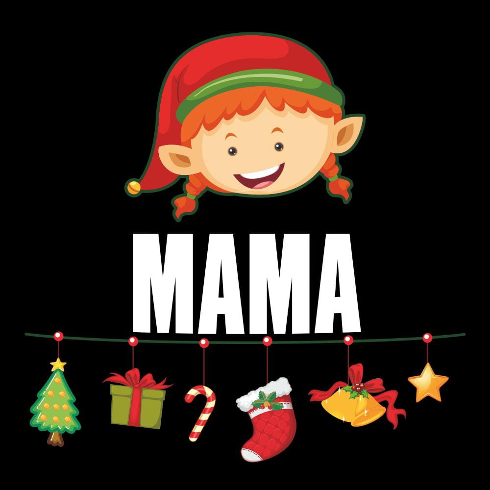 Koszulka Damska T-Shirt Mama Mikołajkowa