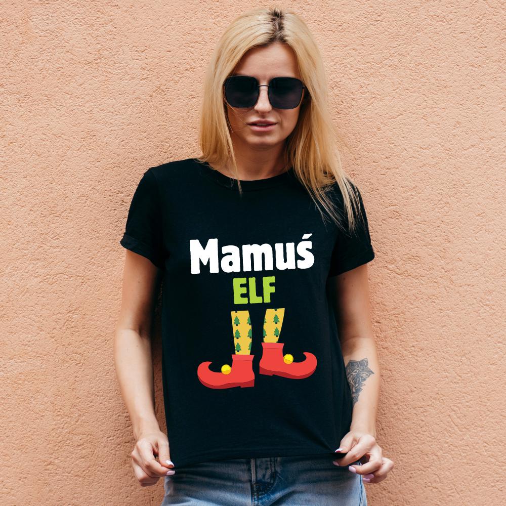 Koszulka Damska T-Shirt Mamuś Elf