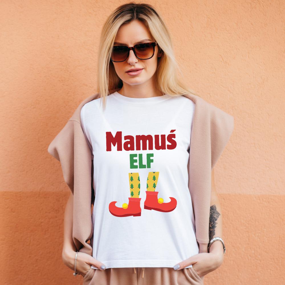 Koszulka Damska T-Shirt Mamuś Elf