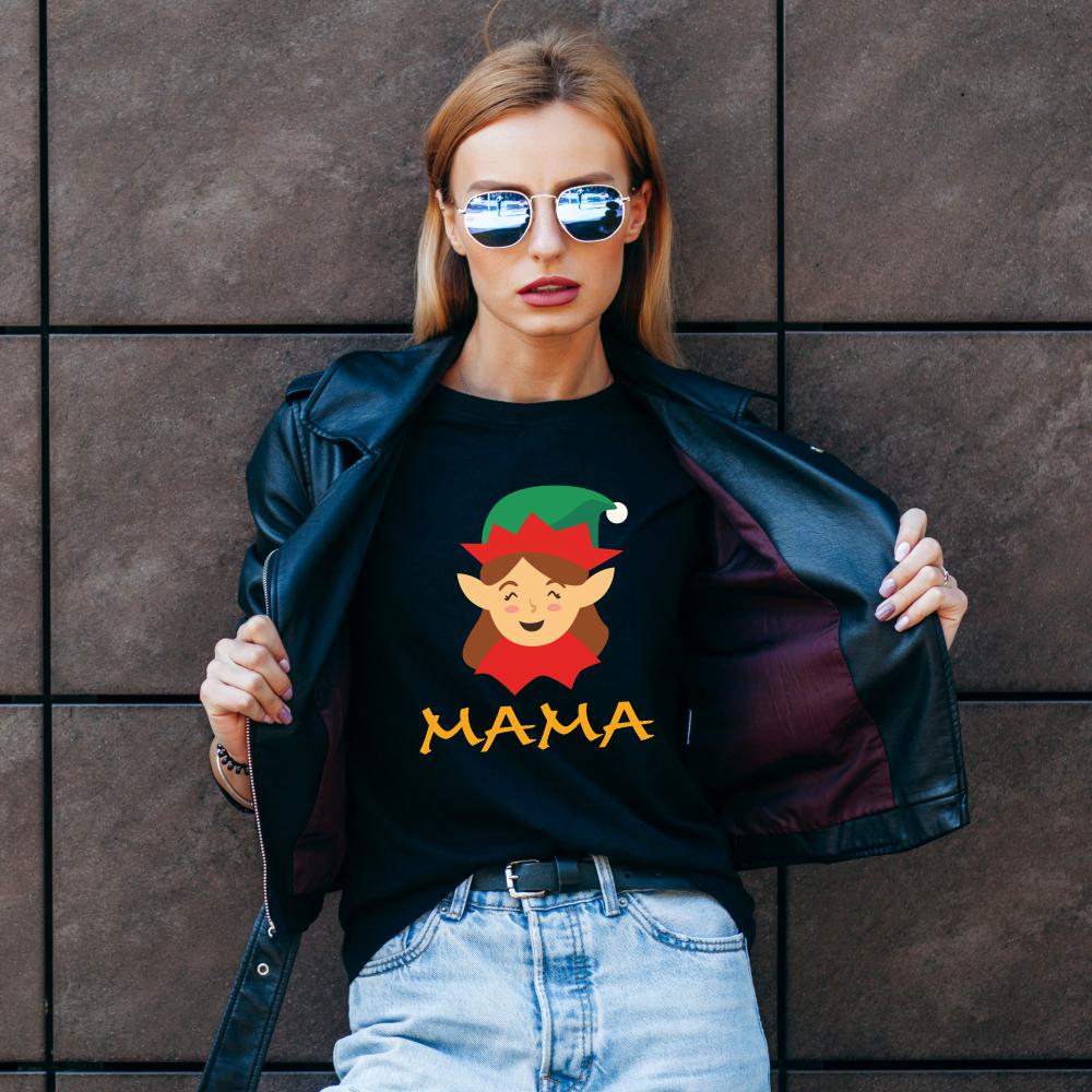 Koszulka Damska T-Shirt Świąteczna Dla Mamy