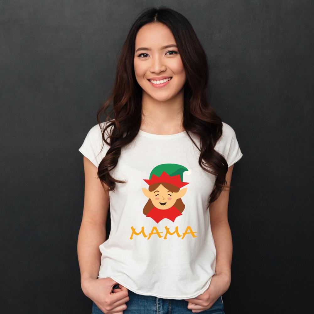 Koszulka Damska T-Shirt Świąteczna Dla Mamy