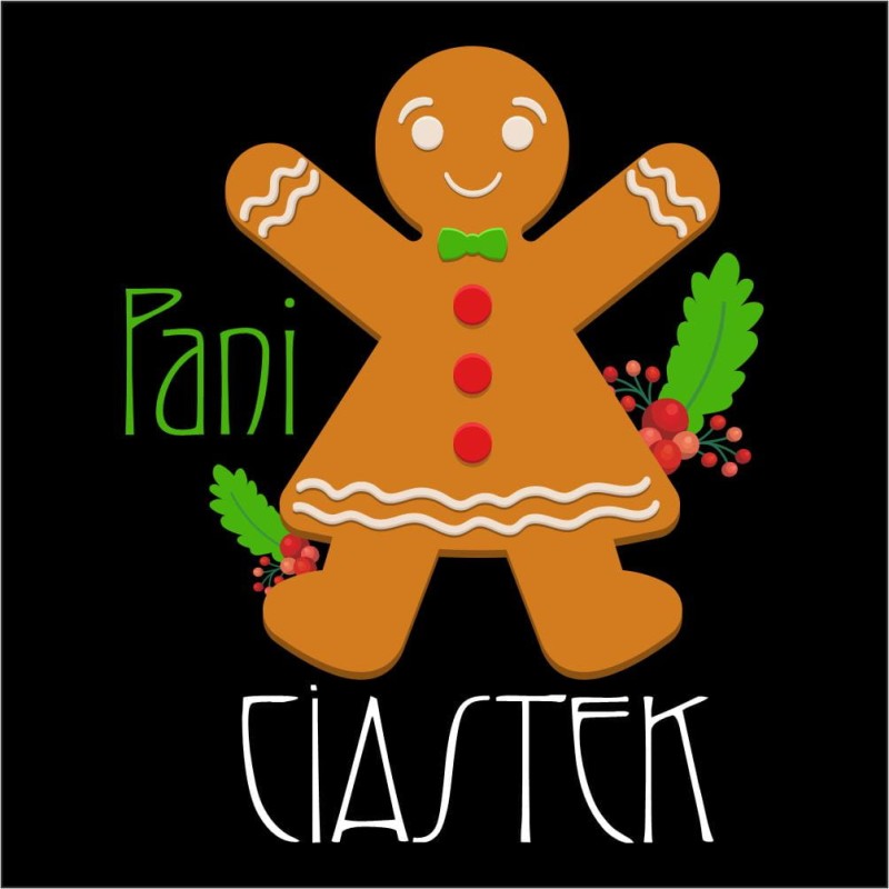 Koszulka Damska T-Shirt Świąteczna Pani Ciastek