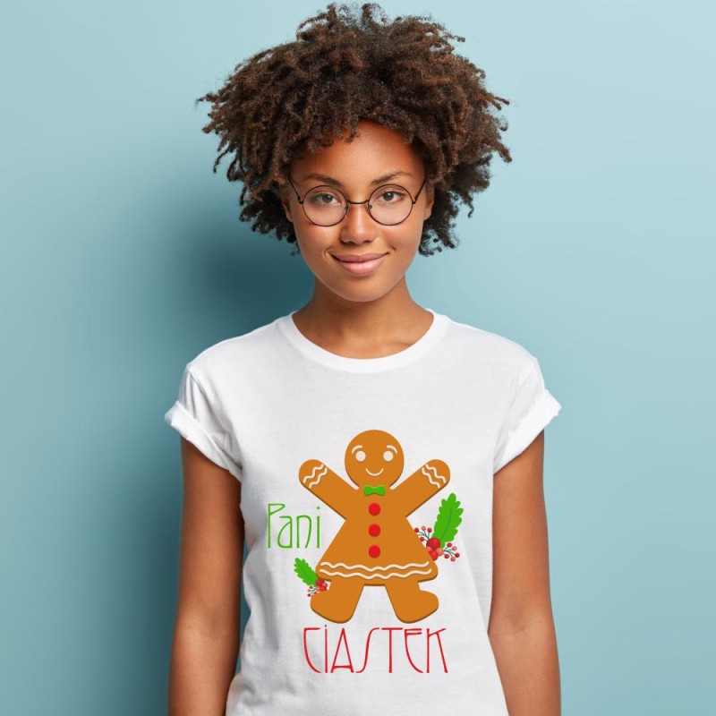 Koszulka Damska T-Shirt Świąteczna Pani Ciastek