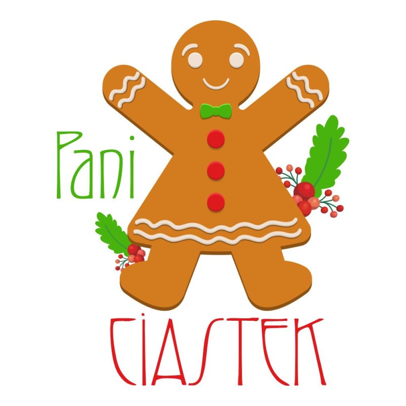 Koszulka Damska T-Shirt Świąteczna Pani Ciastek