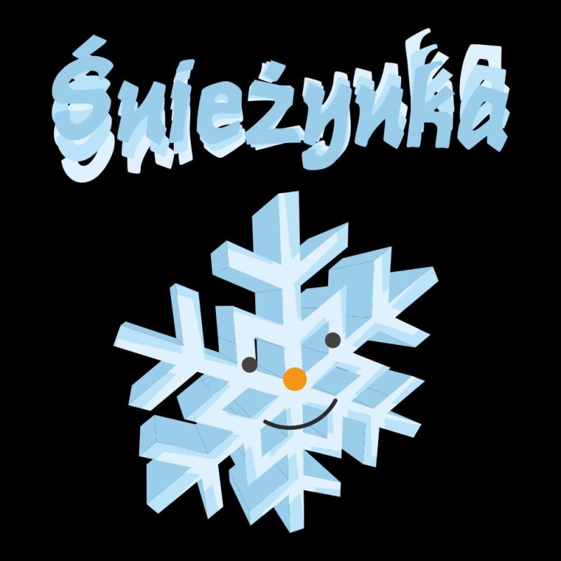 Koszulka Damska T-Shirt Świąteczna Śnieżynka