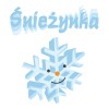 Koszulka Damska T-Shirt Świąteczna Śnieżynka