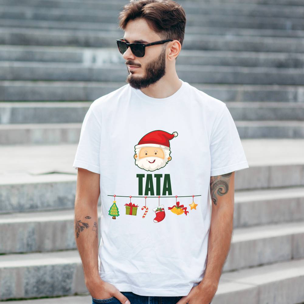 Koszulka Męska T-Shirt Świąteczna Tata