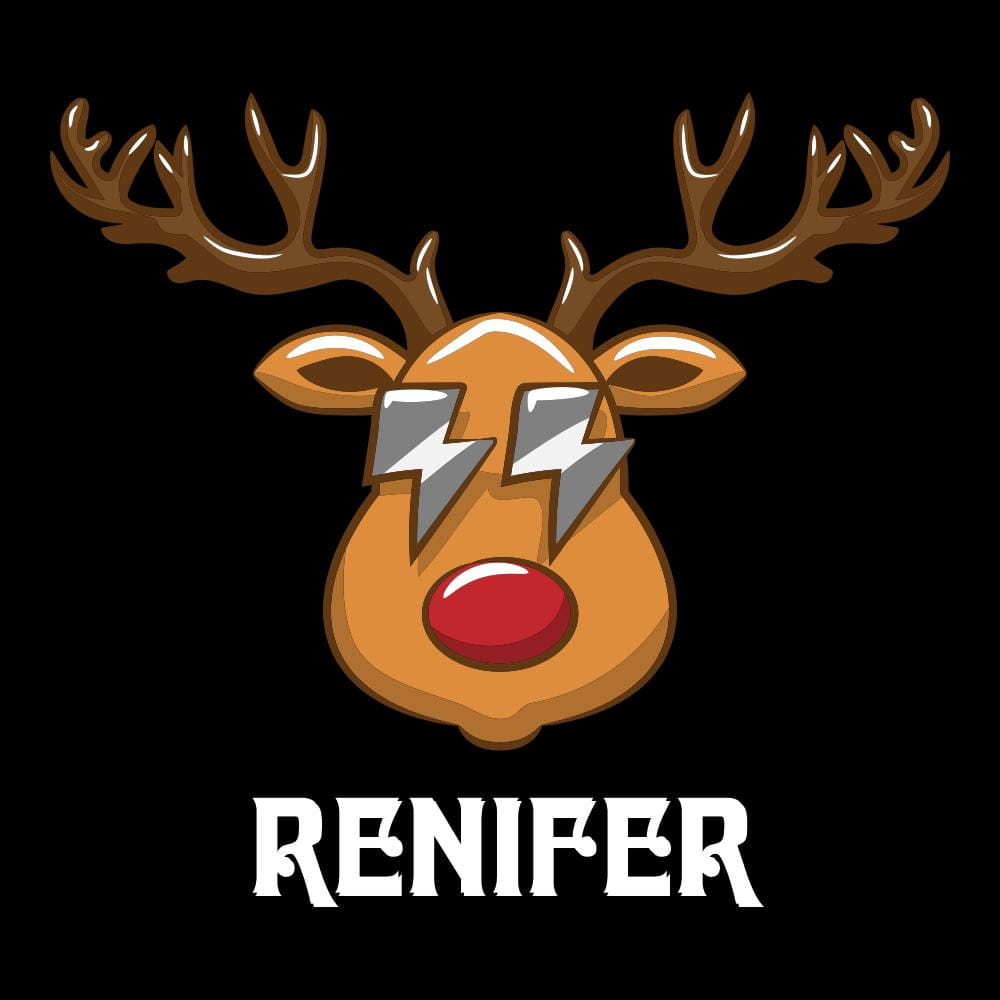 Koszulka Męska T-Shirt Świąteczna Renifer