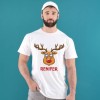 Koszulka Męska T-Shirt Świąteczna Renifer