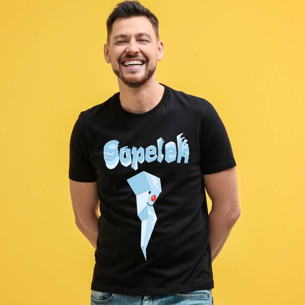 Koszulka Męska T-Shirt Świąteczna Sopelek