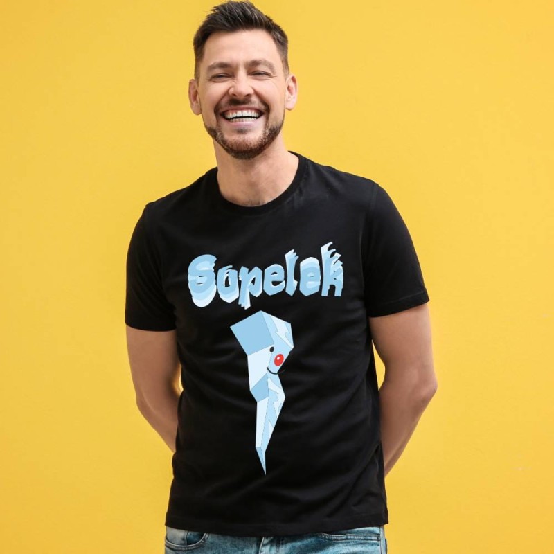 Koszulka Męska T-Shirt Świąteczna Sopelek