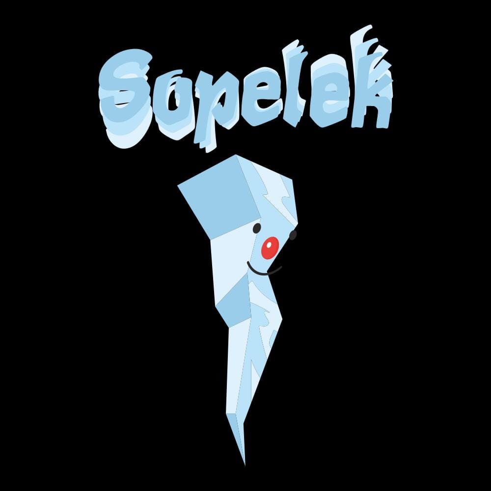 Koszulka Męska T-Shirt Świąteczna Sopelek