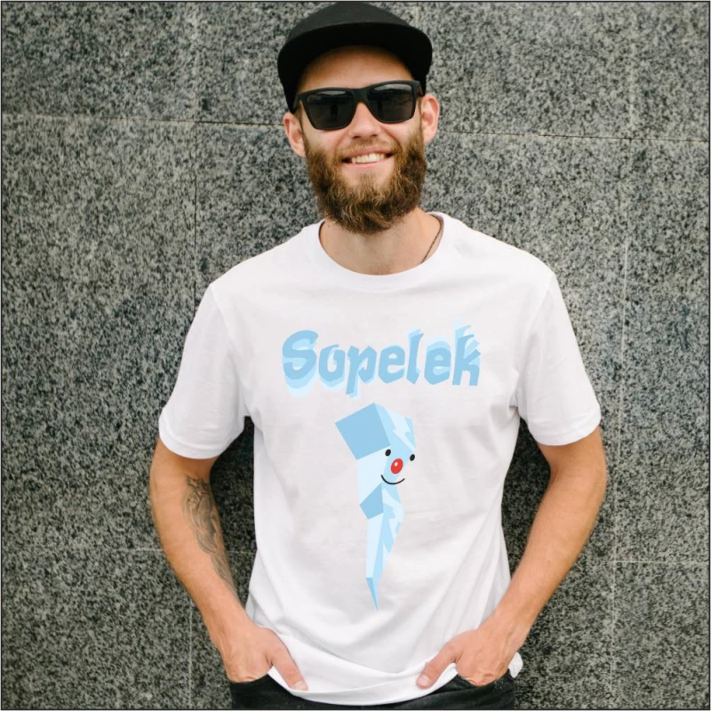 Koszulka Męska T-Shirt Świąteczna Sopelek