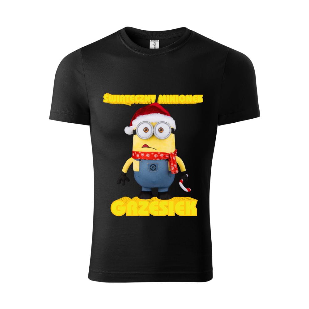 Koszulka Dziecięca Świąteczny Minionek Z Imieniem