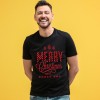 Koszulka Męska T-Shirt Świąteczna 8 Gwiazdek