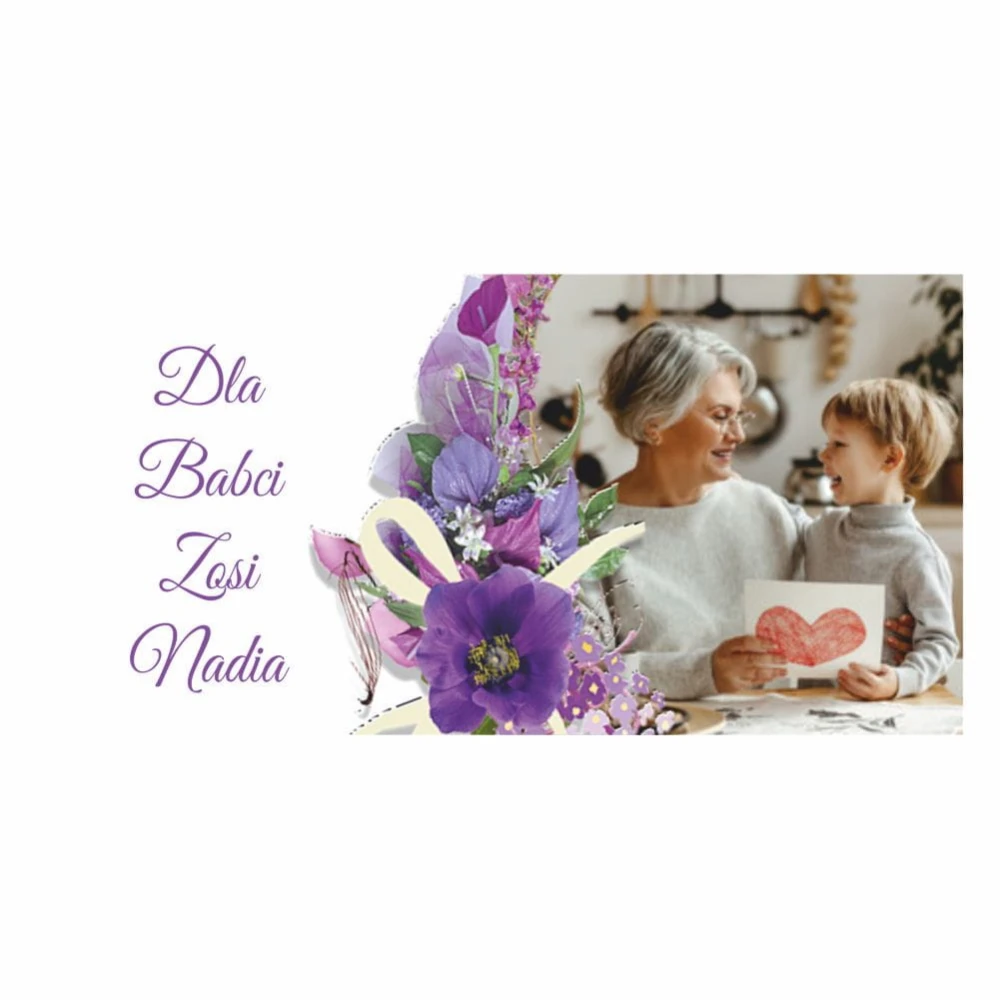 Kubek Latte Na Dzień Babci Ze Zdjęciem