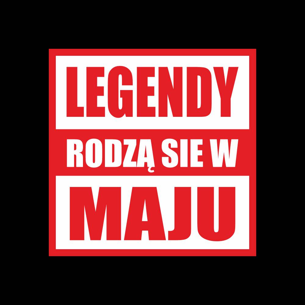 Koszulka Męska T-Shirt Legendy Rodzą Się W Maju