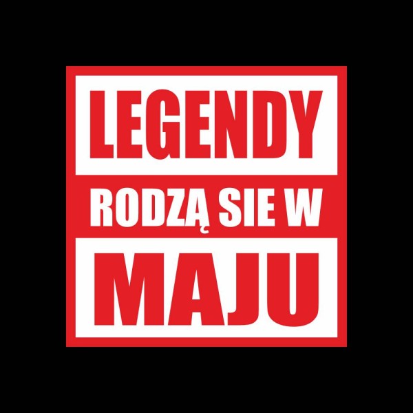 Koszulka Męska T-Shirt Legendy Rodzą Się W Maju