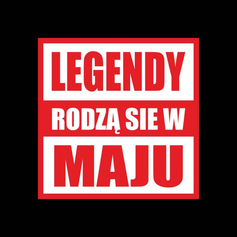 Koszulka Męska T-Shirt Legendy Rodzą Się W Maju