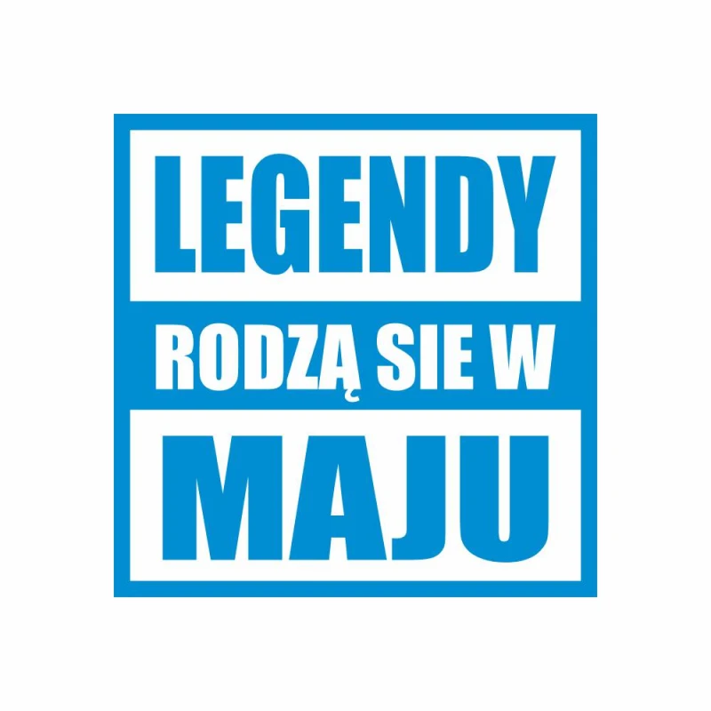 Koszulka Męska T-Shirt Legendy Rodzą Się W Maju