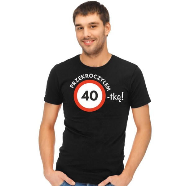 Koszulka Męska T-Shirt Przekroczyłem 40-tkę