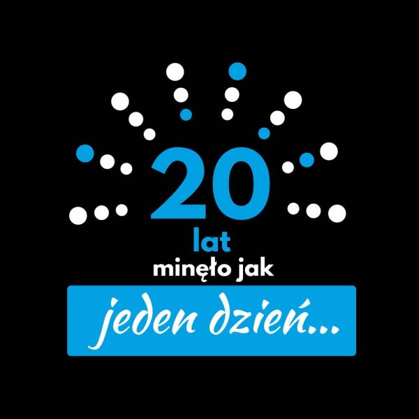 Koszulka Męska T-Shirt 20 Lat Minęło Jak Jeden Dzień