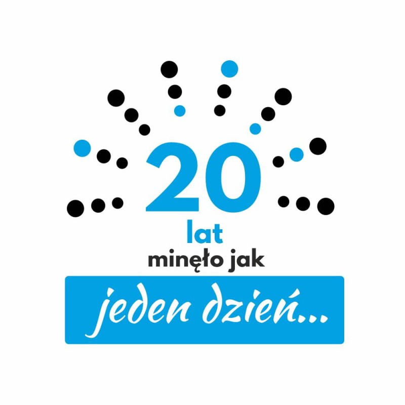 Koszulka Męska T-Shirt 20 Lat Minęło Jak Jeden Dzień