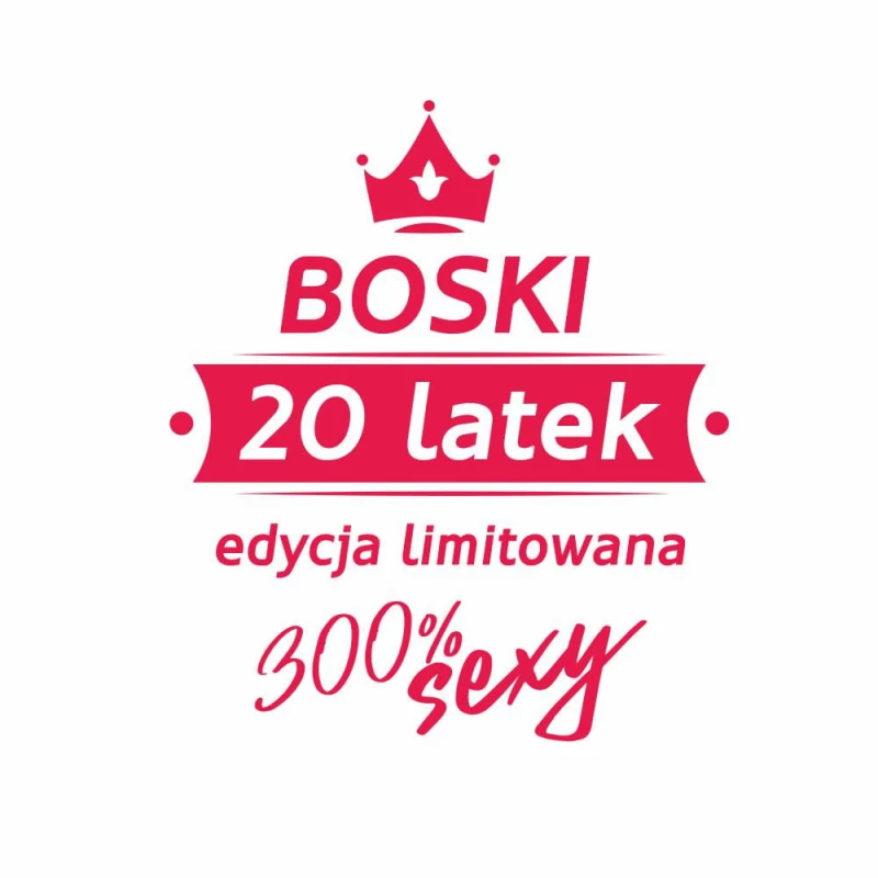 Koszulka Męska T-Shirt Boski 20 latek Edycja Limitowana