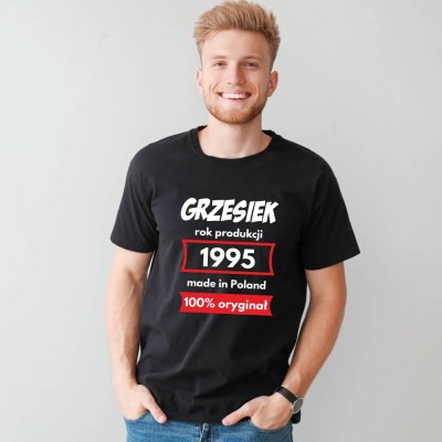 Koszulka Męska Prezent Na Urodziny Rok Produkcji 1995