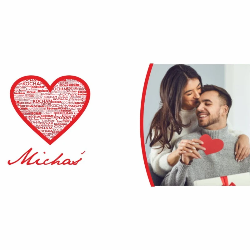 Kubek Na Walentynki Ze Zdjęciem i Imienie