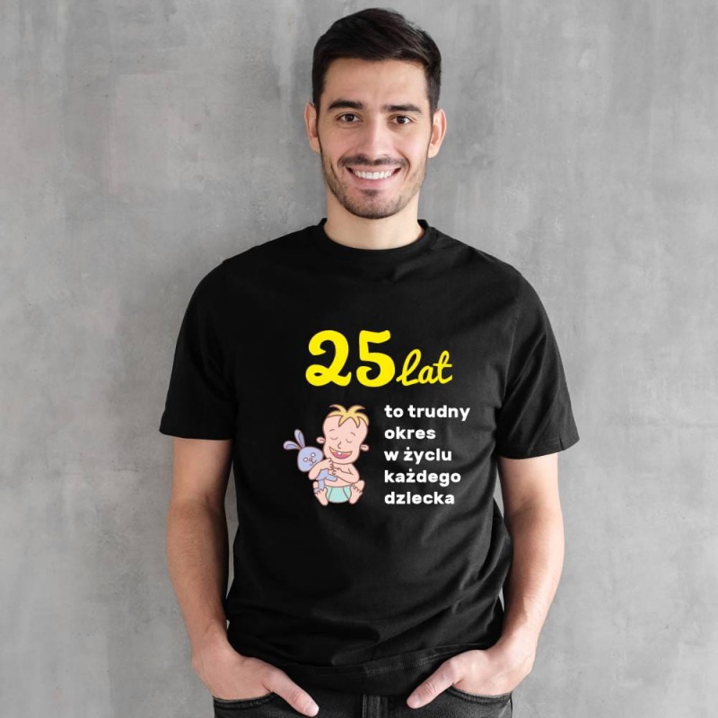 Koszulka Męska Prezent Na 25 Urodziny