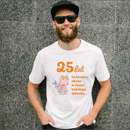 Koszulka Męska Prezent Na 25 Urodziny