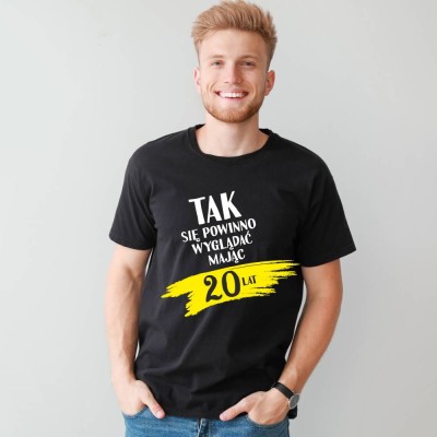 Koszulka Męska Prezent Na 20 Urodziny