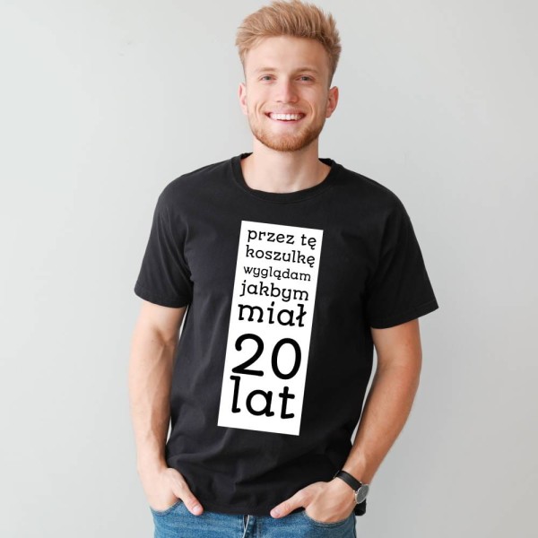 Koszulka Męska T-Shirt Urodzinowa Na Prezent