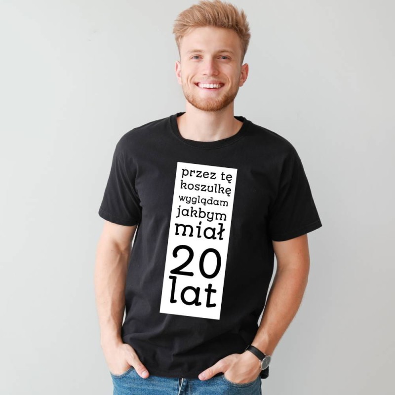 Koszulka Męska T-Shirt Urodzinowa Na Prezent
