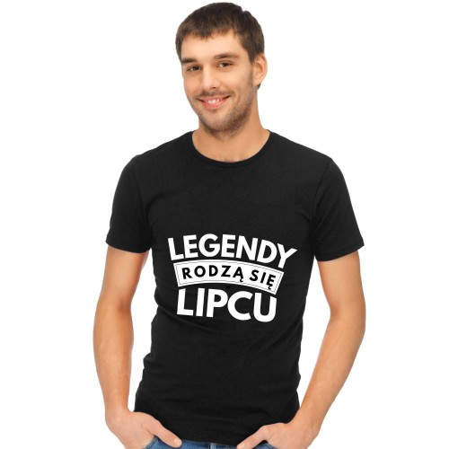 Koszulka Męska Na Urodziny Legendy Rodzą Się W Lipcu